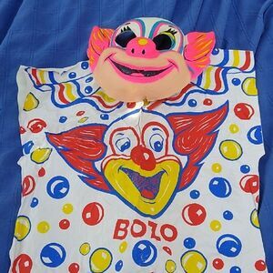 Antique Bozo the Clown Kids Costume Set - Small Multicolor